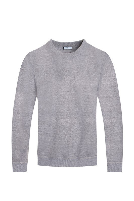 Isaiah Solid Color Round Neck Sweater