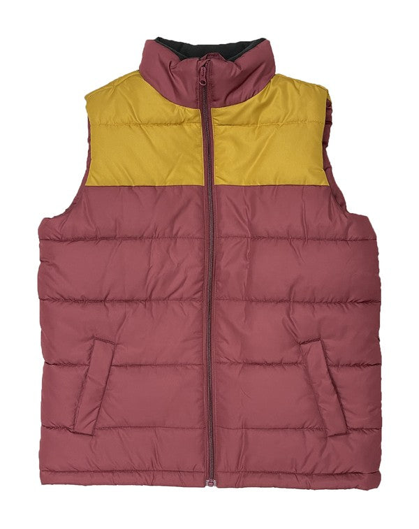 Wyatt Padded Winter Two Tone Vest