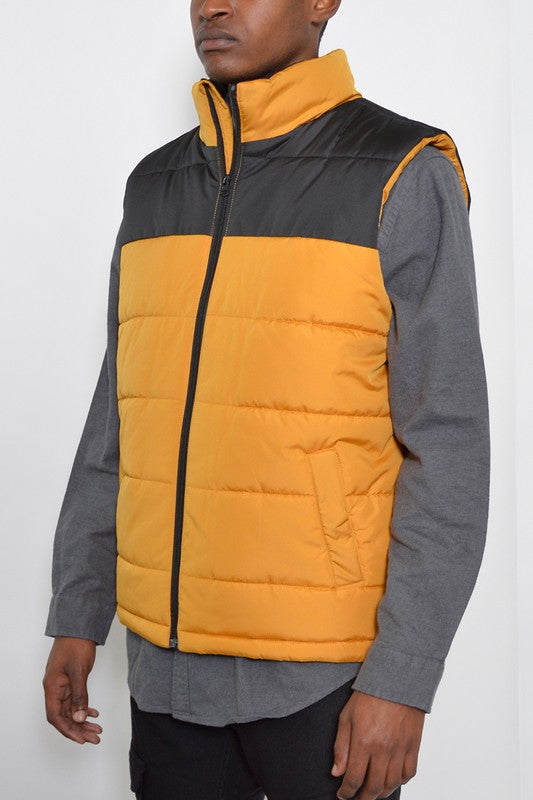 Wyatt Padded Winter Two Tone Vest