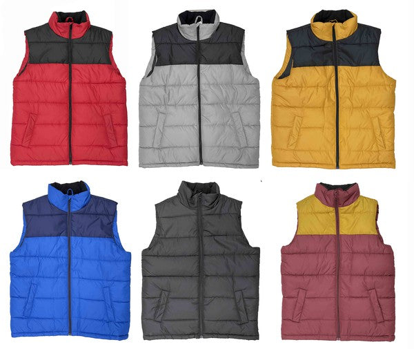 Wyatt Padded Winter Two Tone Vest