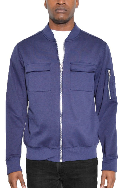 John Cotton Zip-Up Light Weight Jacket