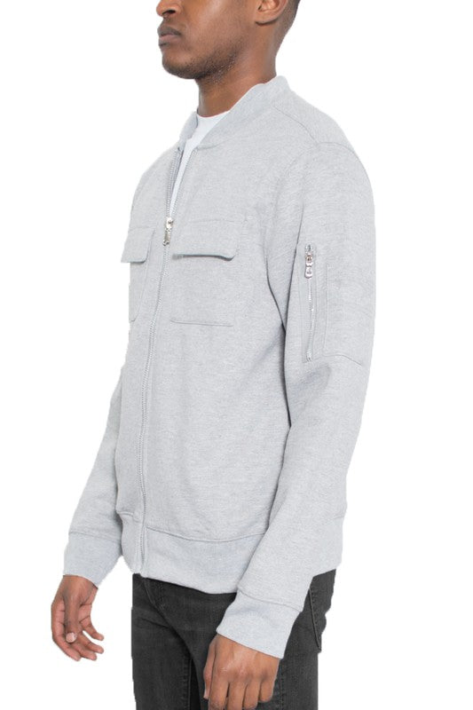 John Cotton Zip-Up Light Weight Jacket