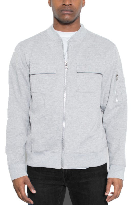 John Cotton Zip-Up Light Weight Jacket