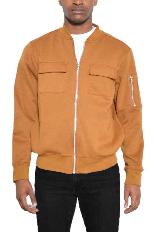 John Cotton Zip-Up Light Weight Jacket