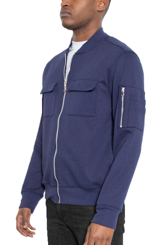 John Cotton Zip-Up Light Weight Jacket