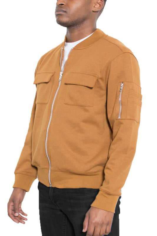 John Cotton Zip-Up Light Weight Jacket