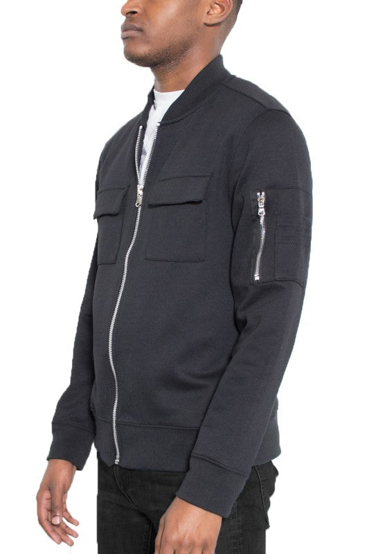 John Cotton Zip-Up Light Weight Jacket