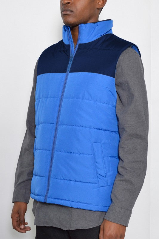 Wyatt Padded Winter Two Tone Vest