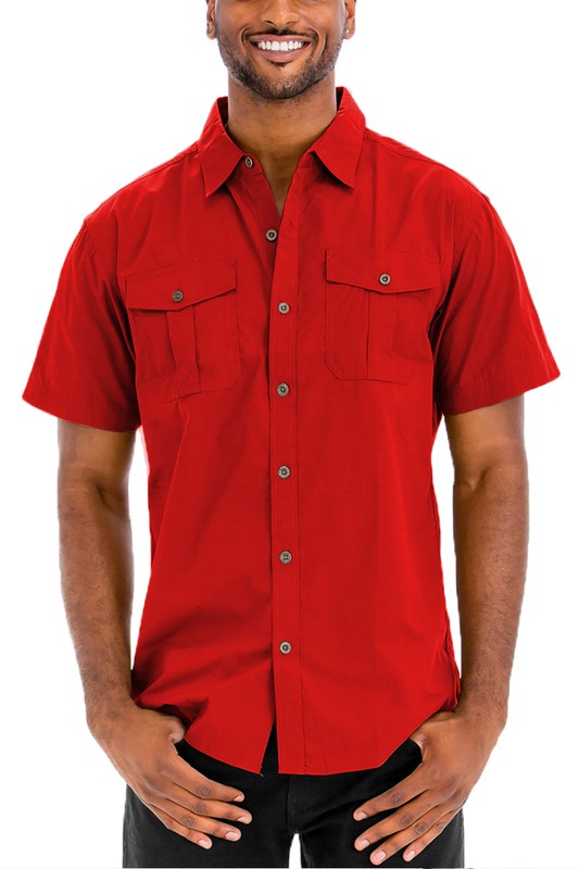 Josiah Two Chest Pocket Short Sleeve Shirt