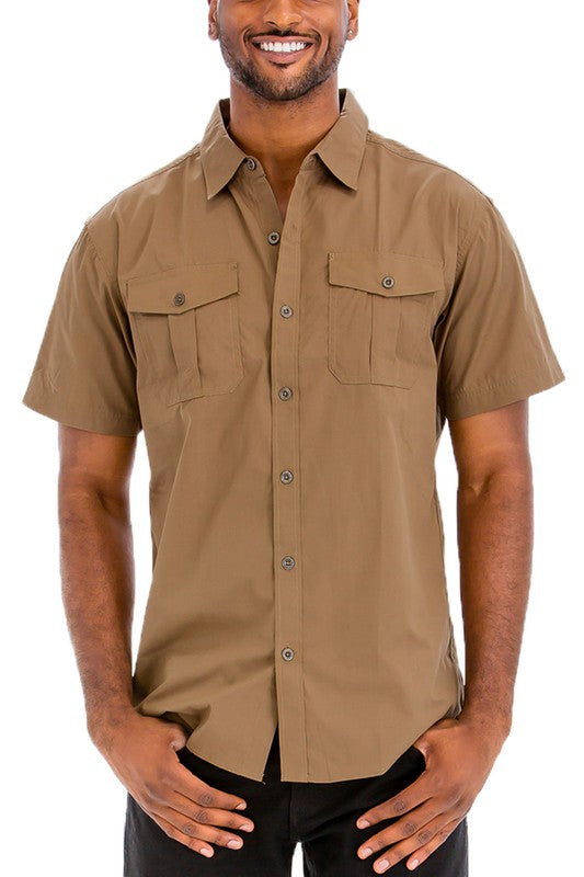 Josiah Two Chest Pocket Short Sleeve Shirt