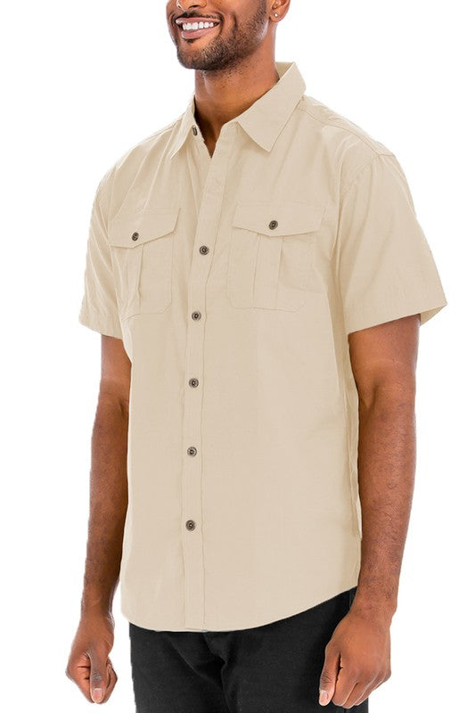 Josiah Two Chest Pocket Short Sleeve Shirt