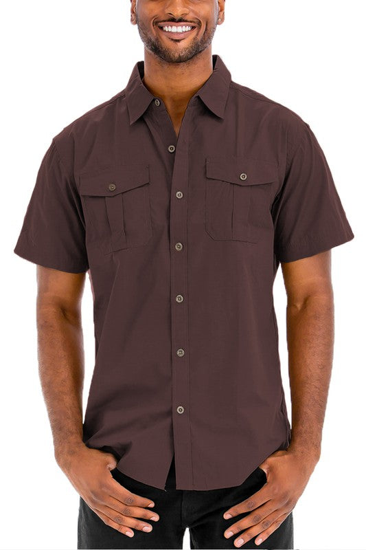 Josiah Two Chest Pocket Short Sleeve Shirt