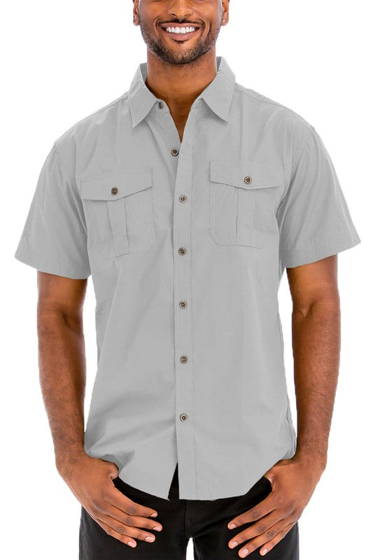 Josiah Two Chest Pocket Short Sleeve Shirt