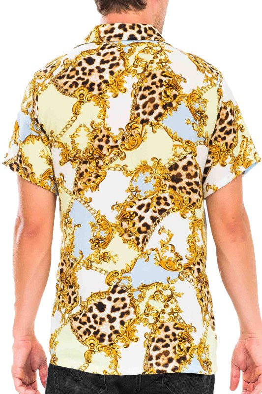 Samuel Leopard Cheetah Button Down Shirt