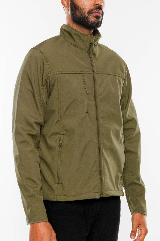 Jayden Solid Soft Shell Storm Tech Jacket