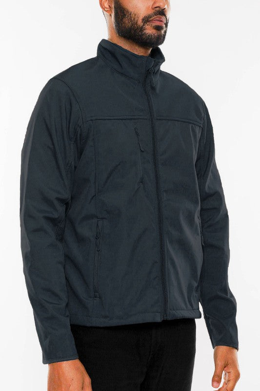 Jayden Solid Soft Shell Storm Tech Jacket