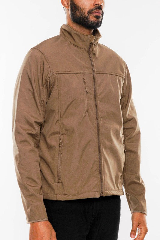 Jayden Solid Soft Shell Storm Tech Jacket