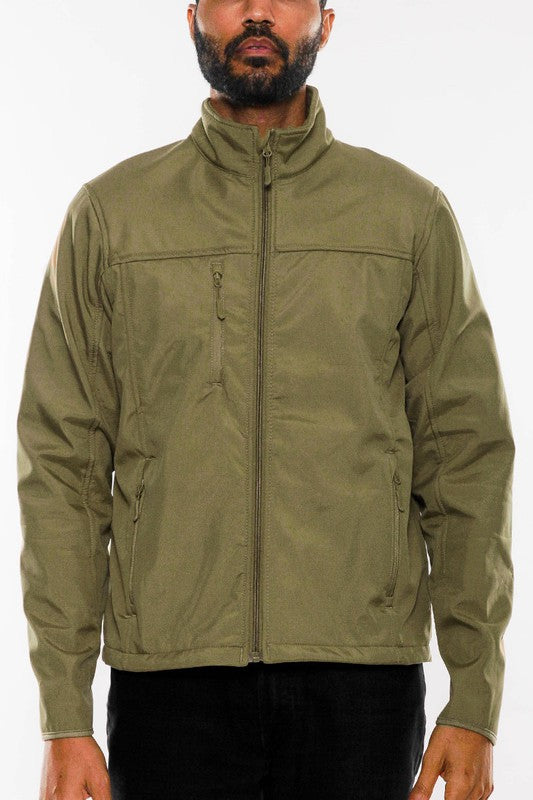 Jayden Solid Soft Shell Storm Tech Jacket