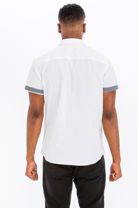 Kai Casual Short Sleeve Solid Shirt